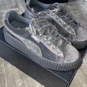 Fenty Gray Creeper Velvet Puma